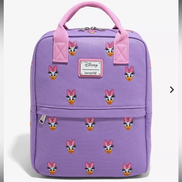 Loungefly Handbags - NWT Loungefly Disney Daisy Duck Allover Print Mini Backpack Rare Find